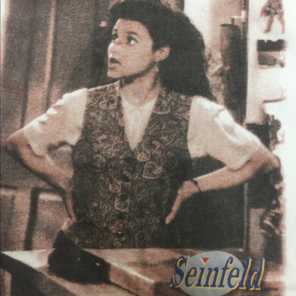 ❌SOLD❌ RARE VTG SEINFELD T SHIRT SZ L ELAINE NBC